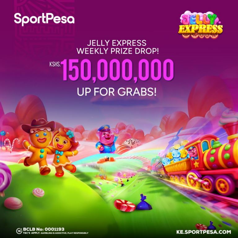 SportPesa 150 million Jelly Express promotion: 100,000 prize drops, free spins and wins of up to 10,000x